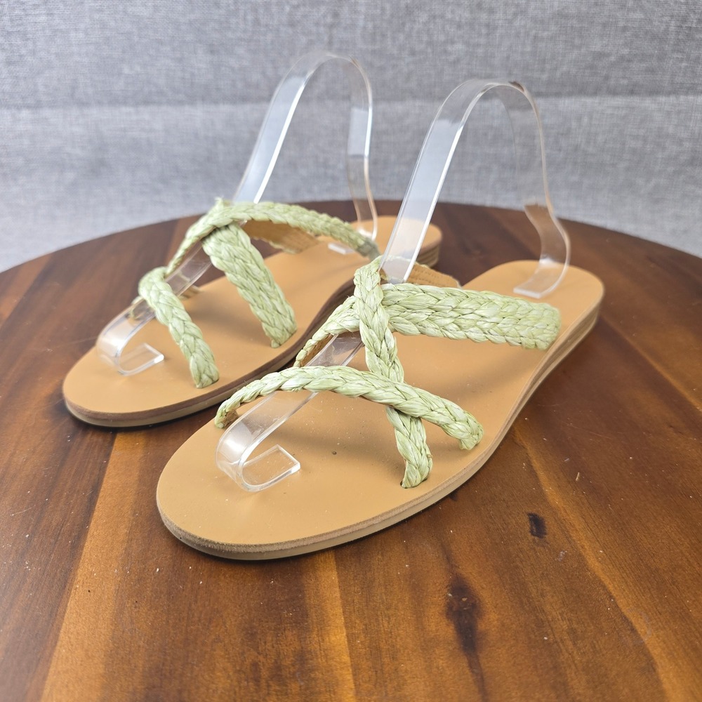 Universal Thread Braided Thong Sandals Women's Size‎ 9.5 Light Green - Picture 13 of 15